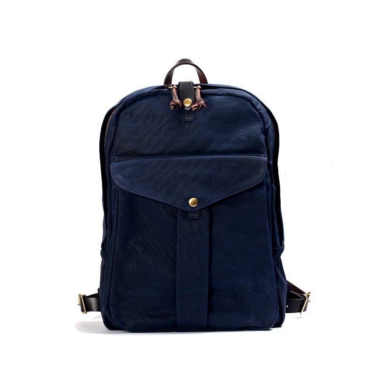 Heavy Wax Canvas 70307 Unisex 32*43*12cm Retro Backpack Computer Bag