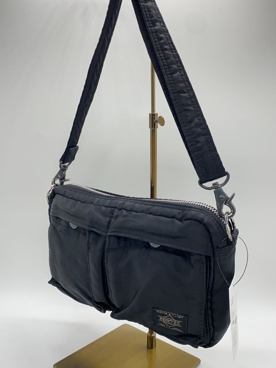 Authentic Porter TANKER Shoulder Bag Nylon Black 13.5cm x 23cm x 4cm