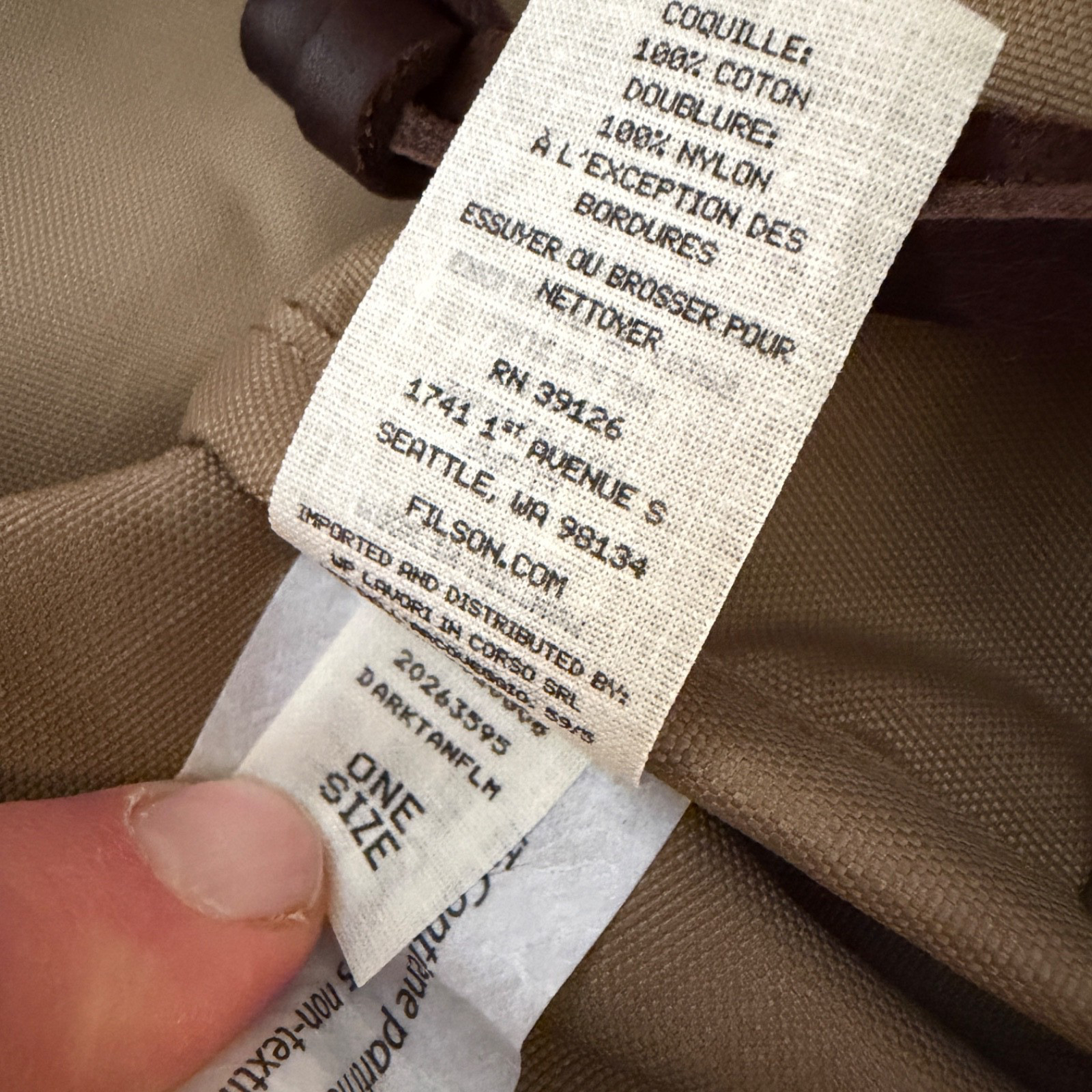 FILSON MEDIUM CANVAS DUFFLE BAG 20263595 Orange/Tan