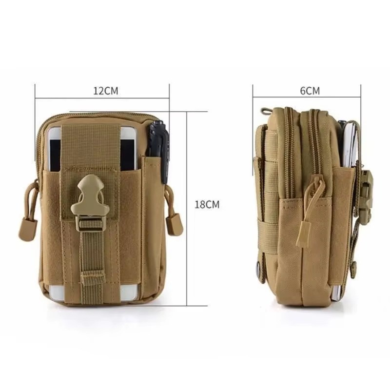 Men’s Waterproof Nylon Multi Pocket Cell Phone Carry Bag