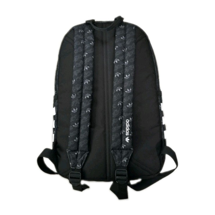 Adidas Original Base Backpack 19″ x 13″ Black Forum Trefoil Logo Allover School