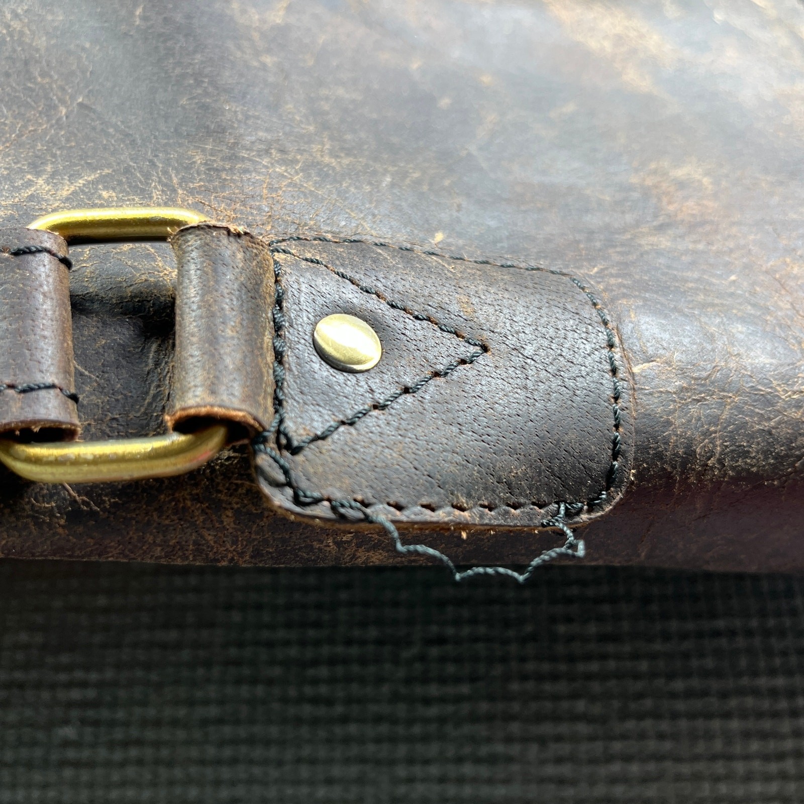 Classy Leather Bag Messenger Bag Brown Leather Retro Pockets Laptop Work Office