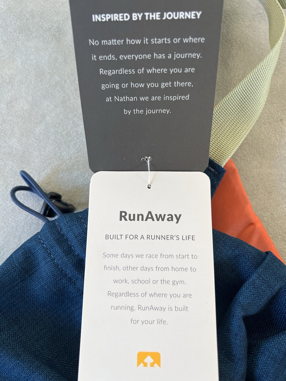NATHAN RunAway Blue/Orange Packable Runners Backpack 7L NWT Hydration Compatible
