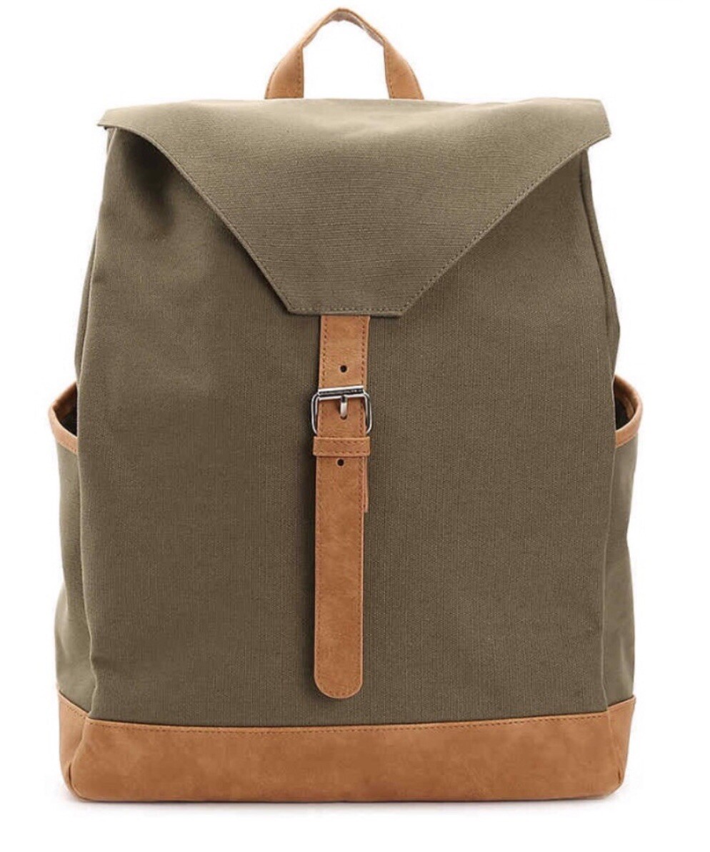 DSW Exclusive Olive Military Canvas backpack New