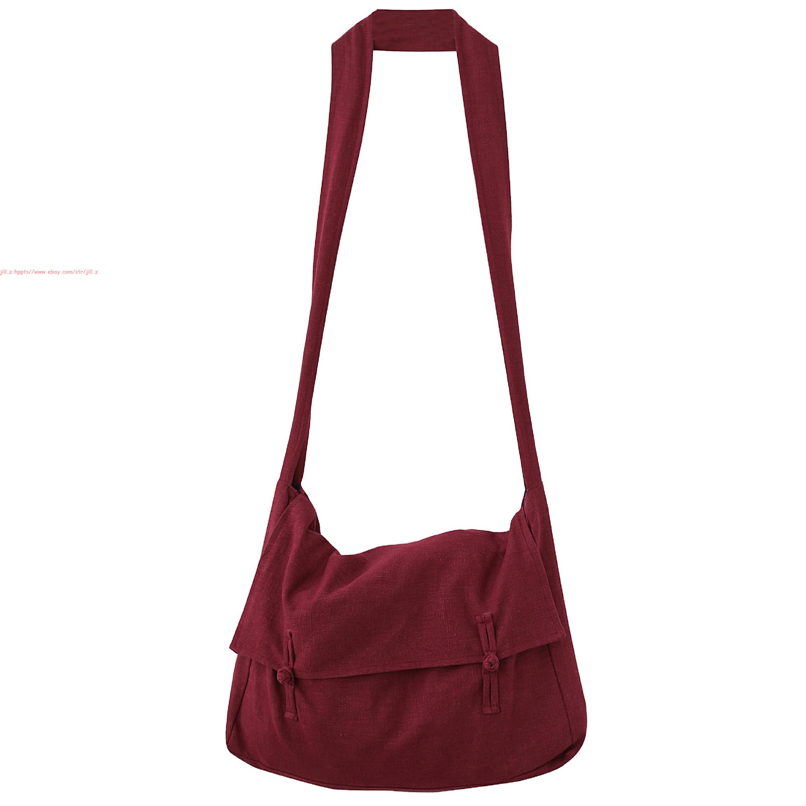 Chinese Retro Cotton Linen Shoulder Bag Buddhist Monk Meditation Crossbody Bags