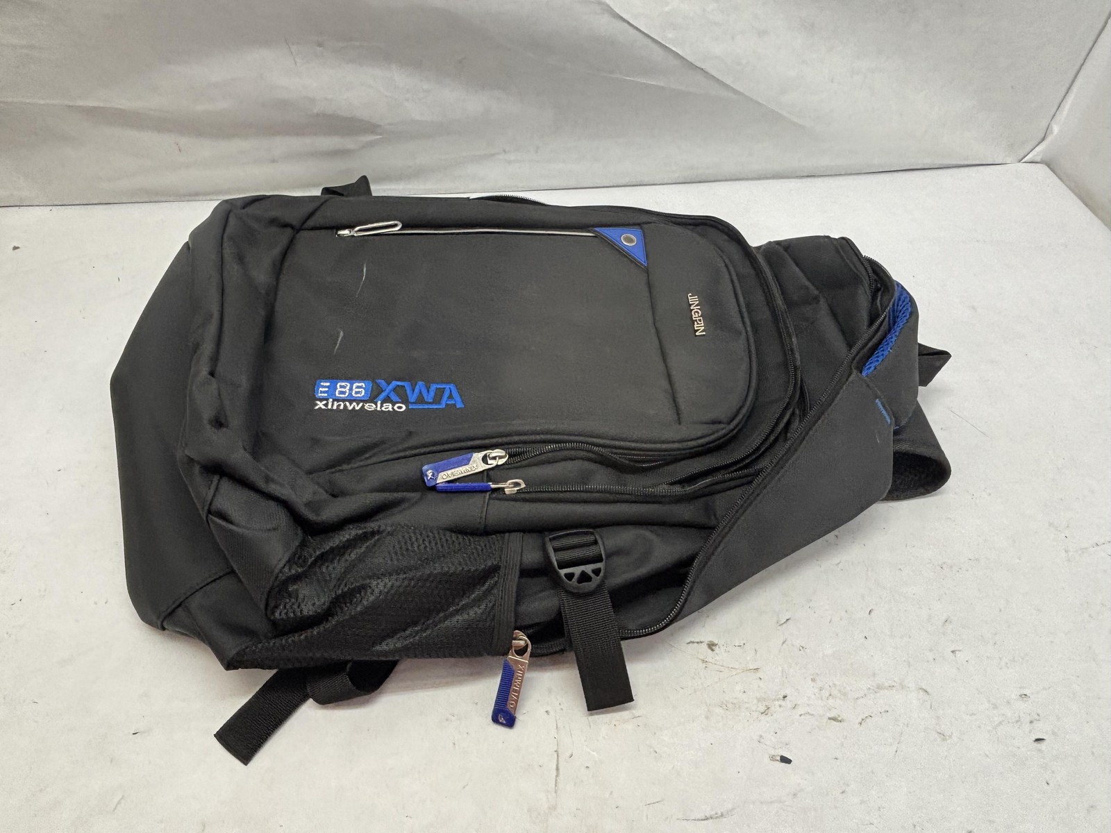 Jingpin Backpack Black Blue XWA E86 Xinwelao Laptop Bag School Work Travel