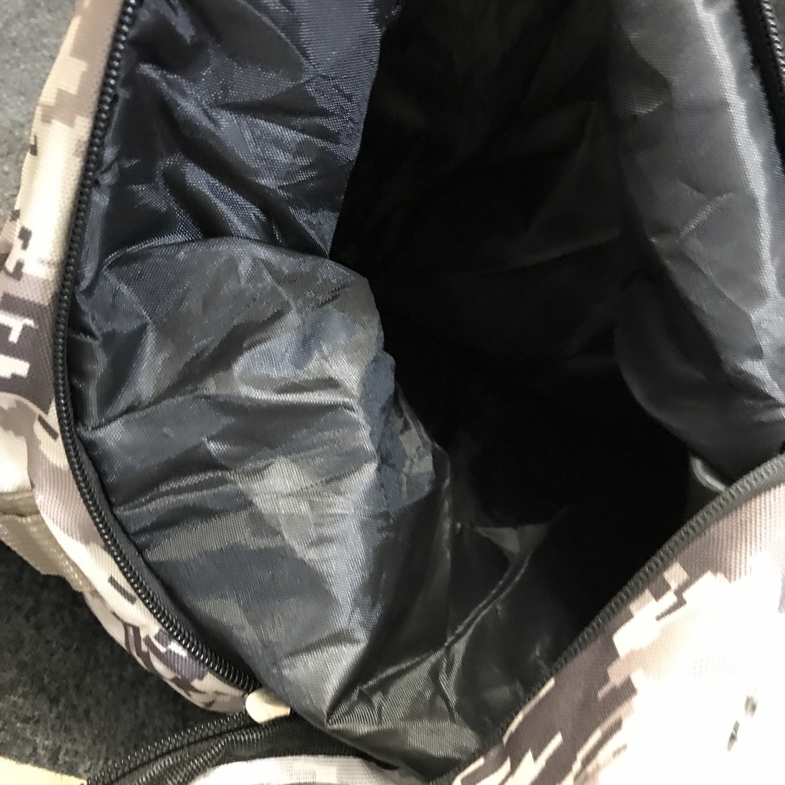 ScarletSkye Medium Size Camp 2 Pocket Digital Camo Duffle Bag w/ Molle Webbing