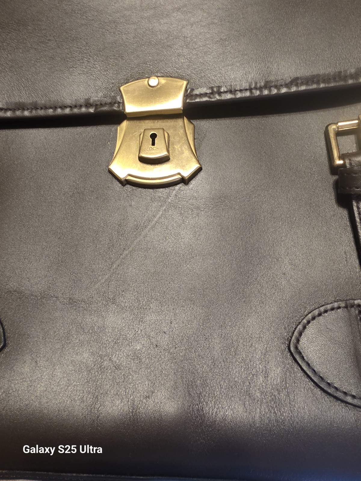 CUSTOM HIDE “1945 US ARMY” 3-Compartment / Leather Briefcase / Messenger Bag