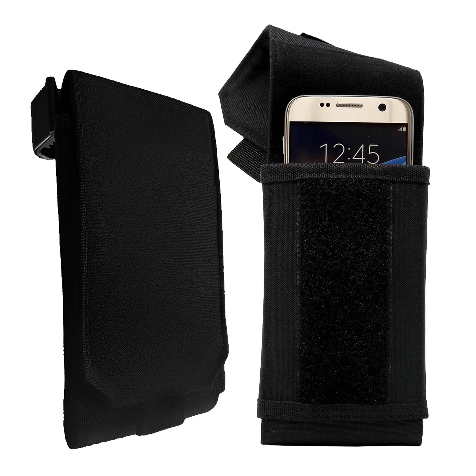 Holster with Clip – Hook Loop Nylon Cellphone Holster Compact Pouch, Backpack…