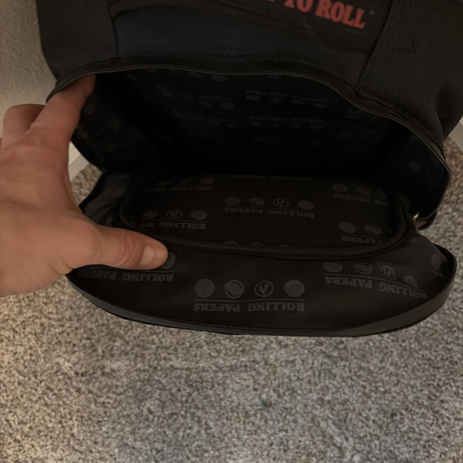 Raw Rolling Papers Black Backpack