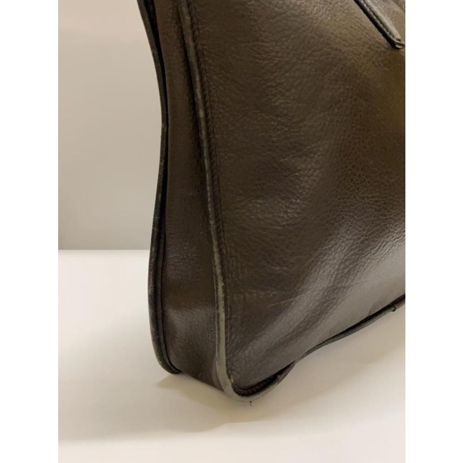 Authentic LOEWE Anagram Handbag Top Handle Bag Dark Brown Leather Men’s Solid