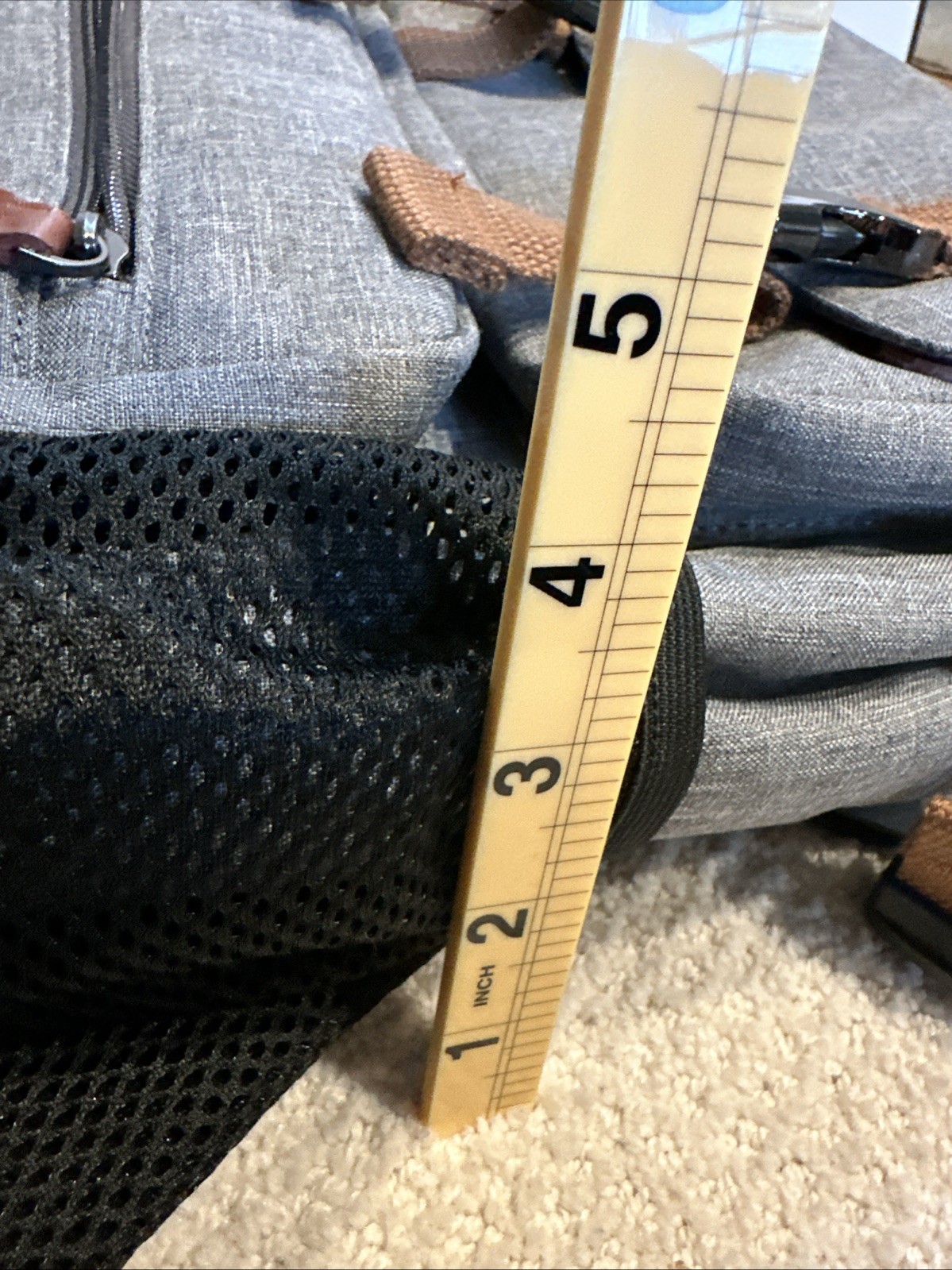 Men’s Dark Grey Coolbell Backpack, Travel bag Multiple Pockets And Zippers 3way