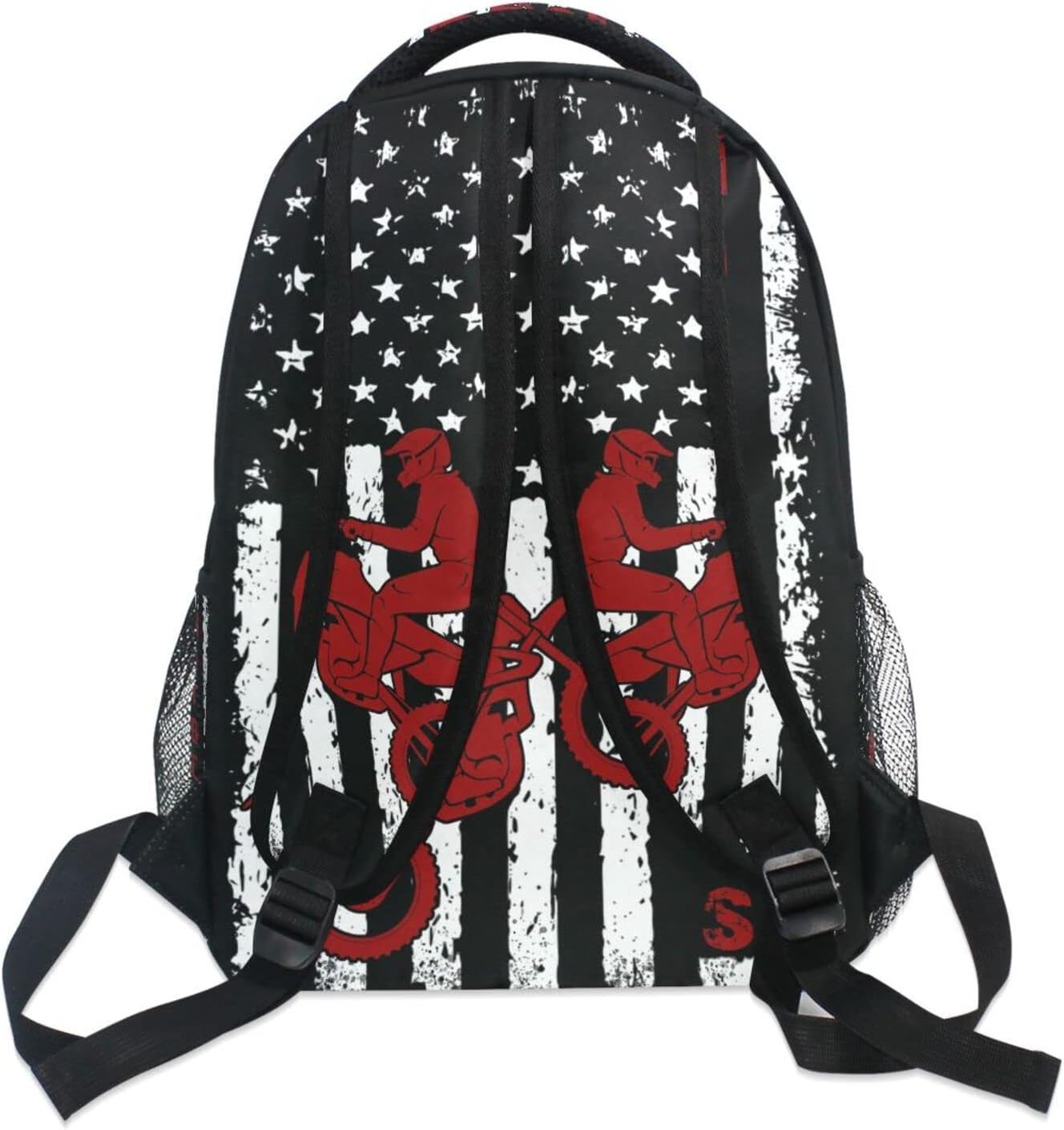 Versatile American Flag Travel & Hiking Backpack – Lightweight & 4 Pocket Design