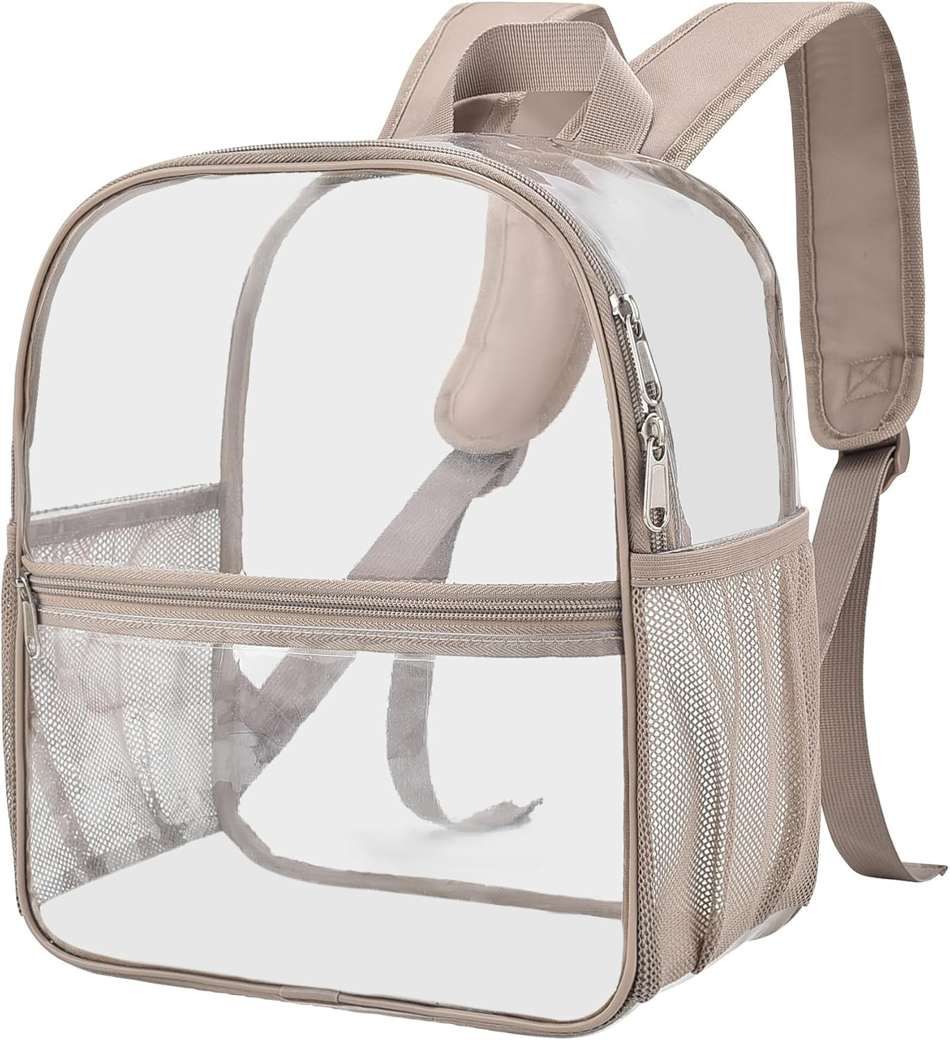 Clear Backpack Stadium Approved, 12 X 6 X 11 In, Small Transparent Backpack for