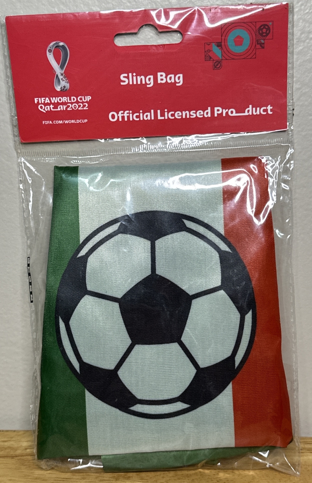 FIFA World Cup Qatar 2022 MEXICO Sling Bag 17″x13.5″ Soccer Backpack