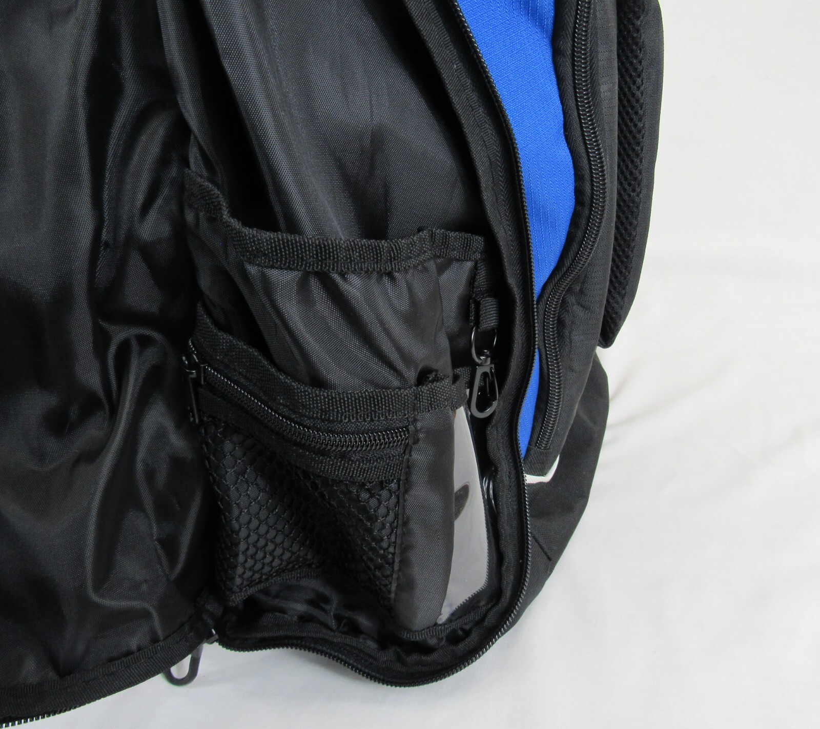Black and Blue Backpack Fastenal Multi pocket Bag outdoor laptop school