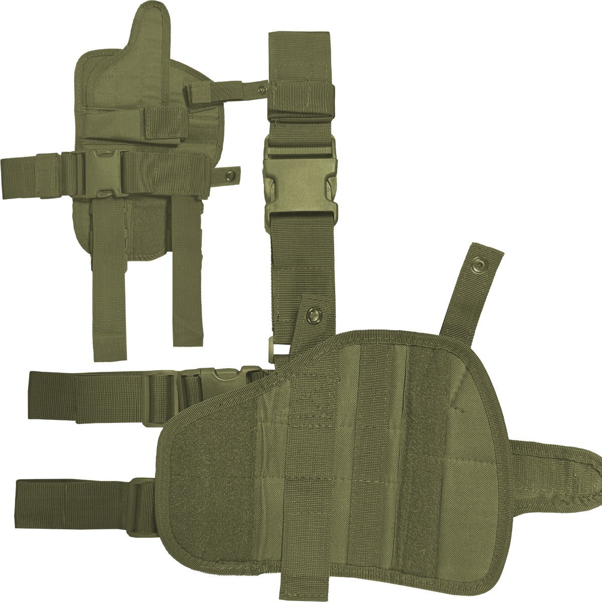 Tactical Adjustable Pistol/Gun Drop Leg Thigh Holster Magazine Pouch Right Hand