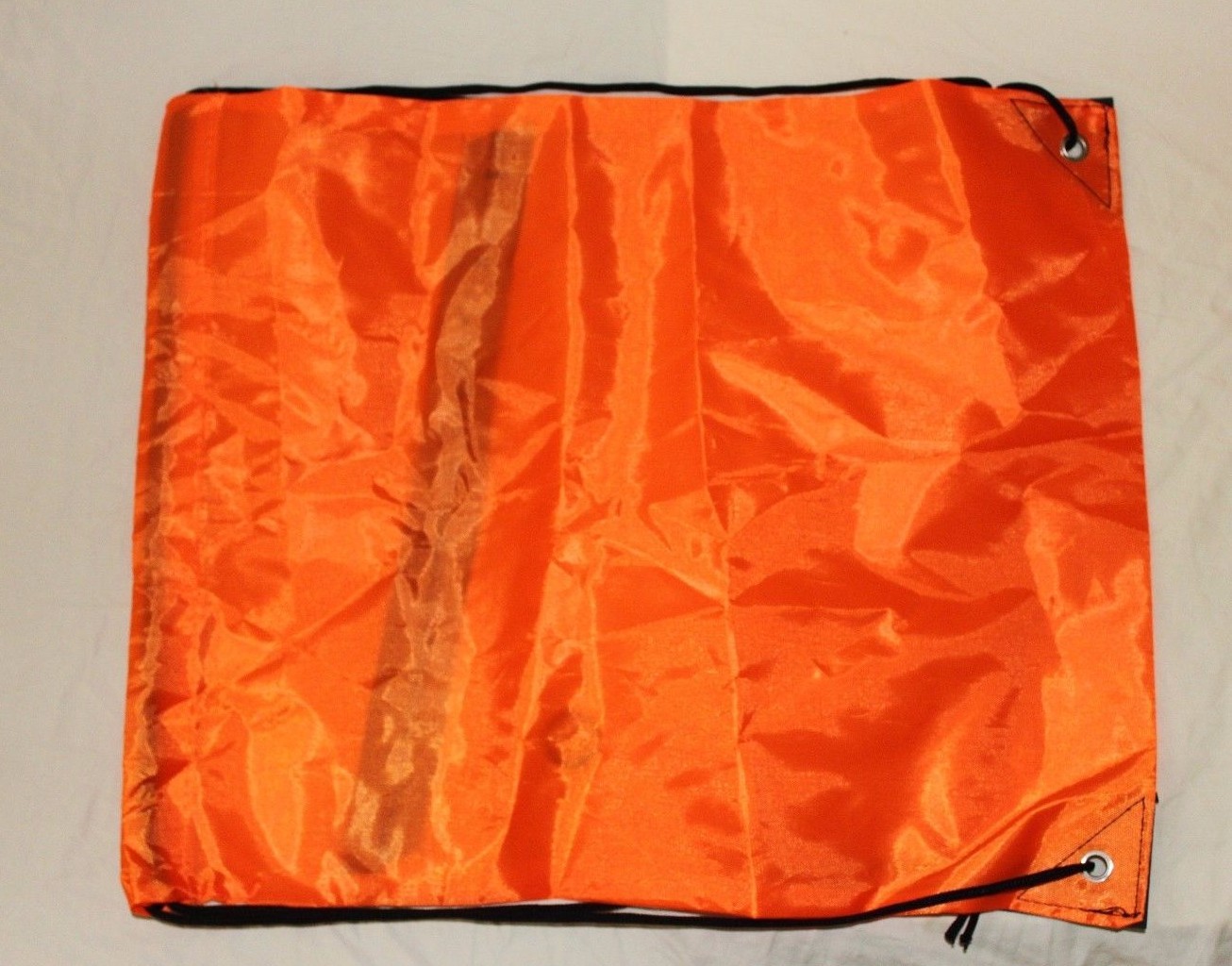 Drawstring Orange Cinch Sack Gym Tote Bag School Sport Pack Survival Backpack
