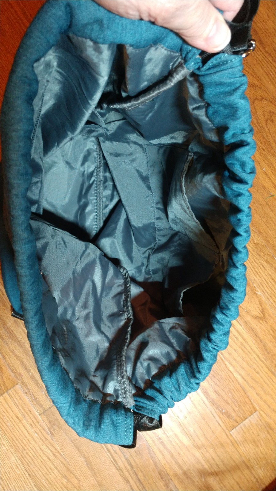 Kaukko Theideaman Backpack Sinch Bag – Earthy Blue Green Color EUC