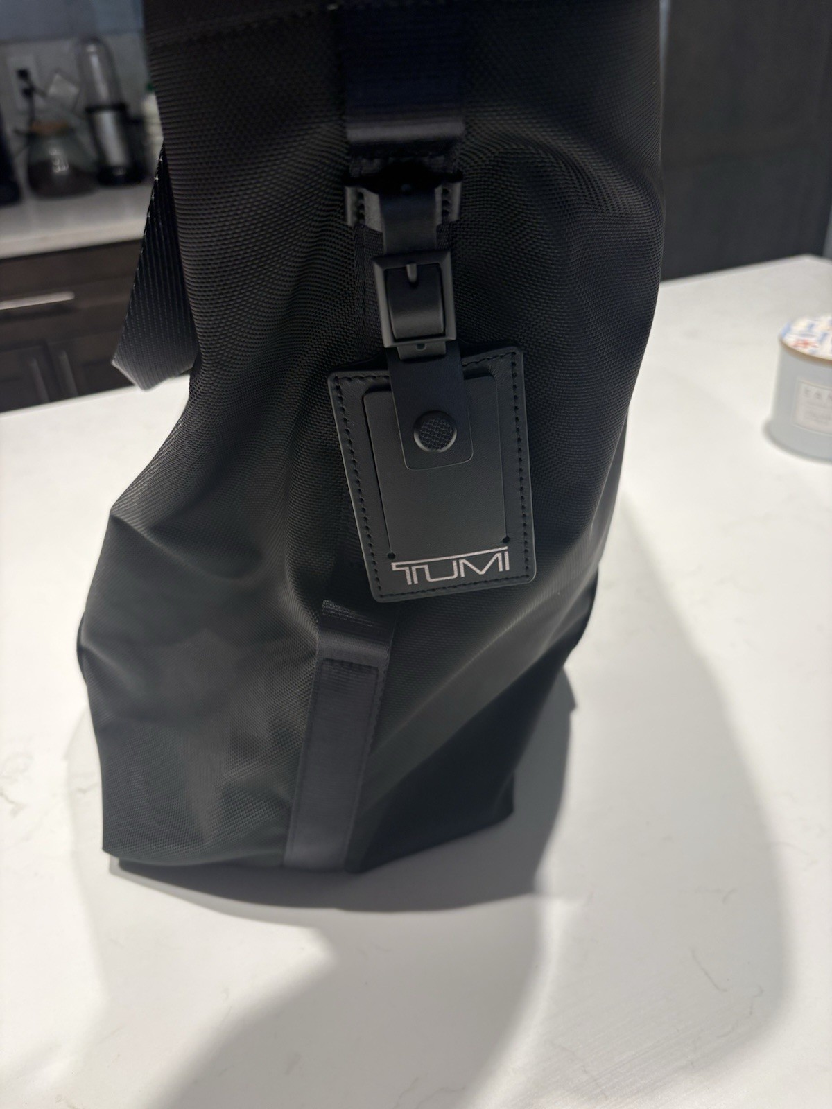 Tumi Black Zip Tote Bag Solid Double Handles with Inner Pockets / AA branded