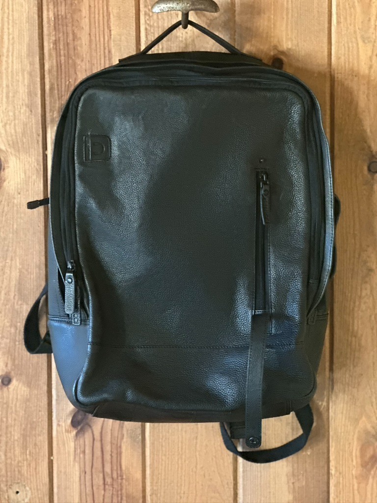 High Quality Black leather backpack/briefcase “Genicci” Netherlands, Unisex