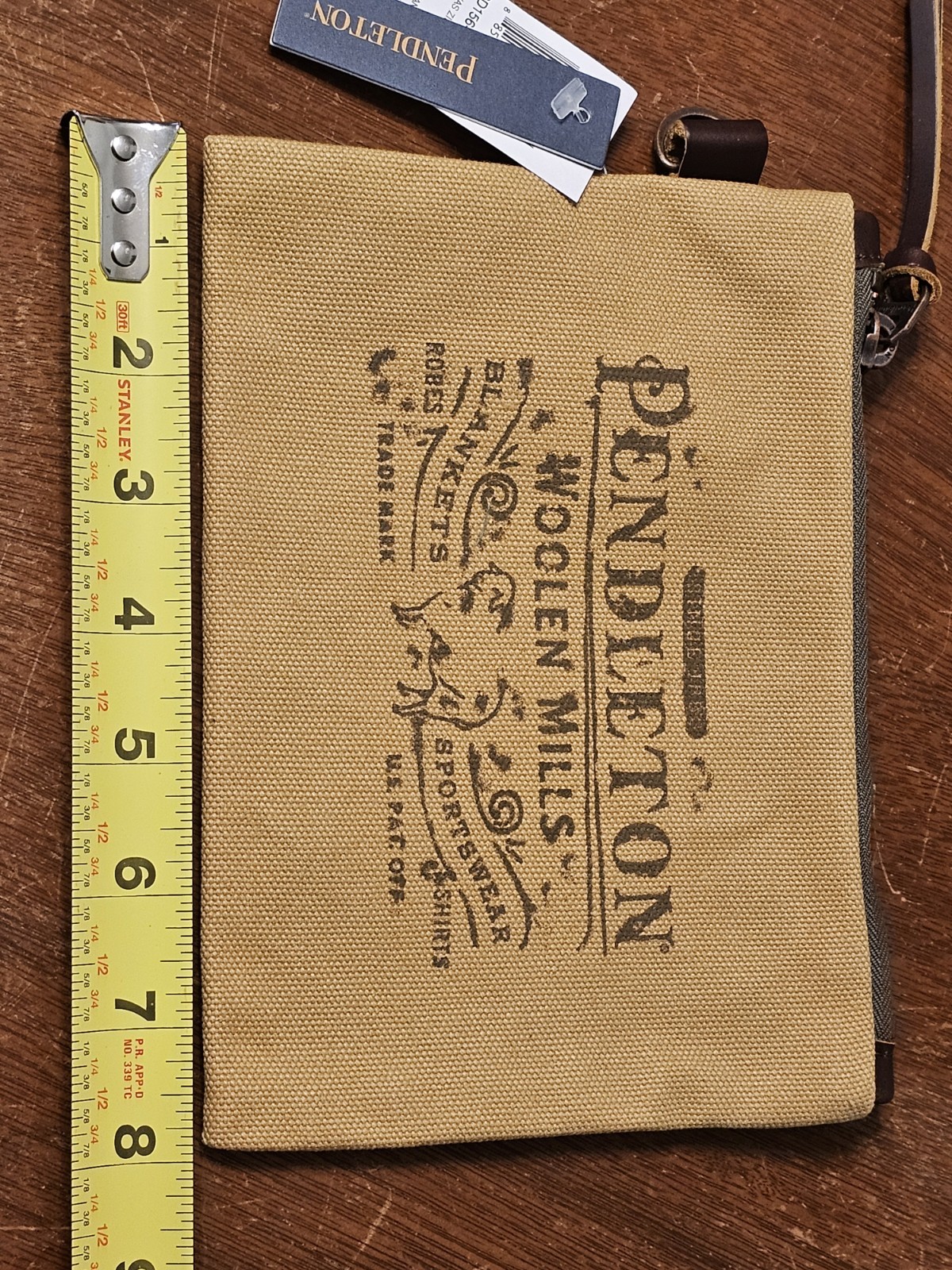 Pendleton Woolen Mills Harvest Canvas Zip Close Clutch Toiletry Bag NEW w/ TAGS