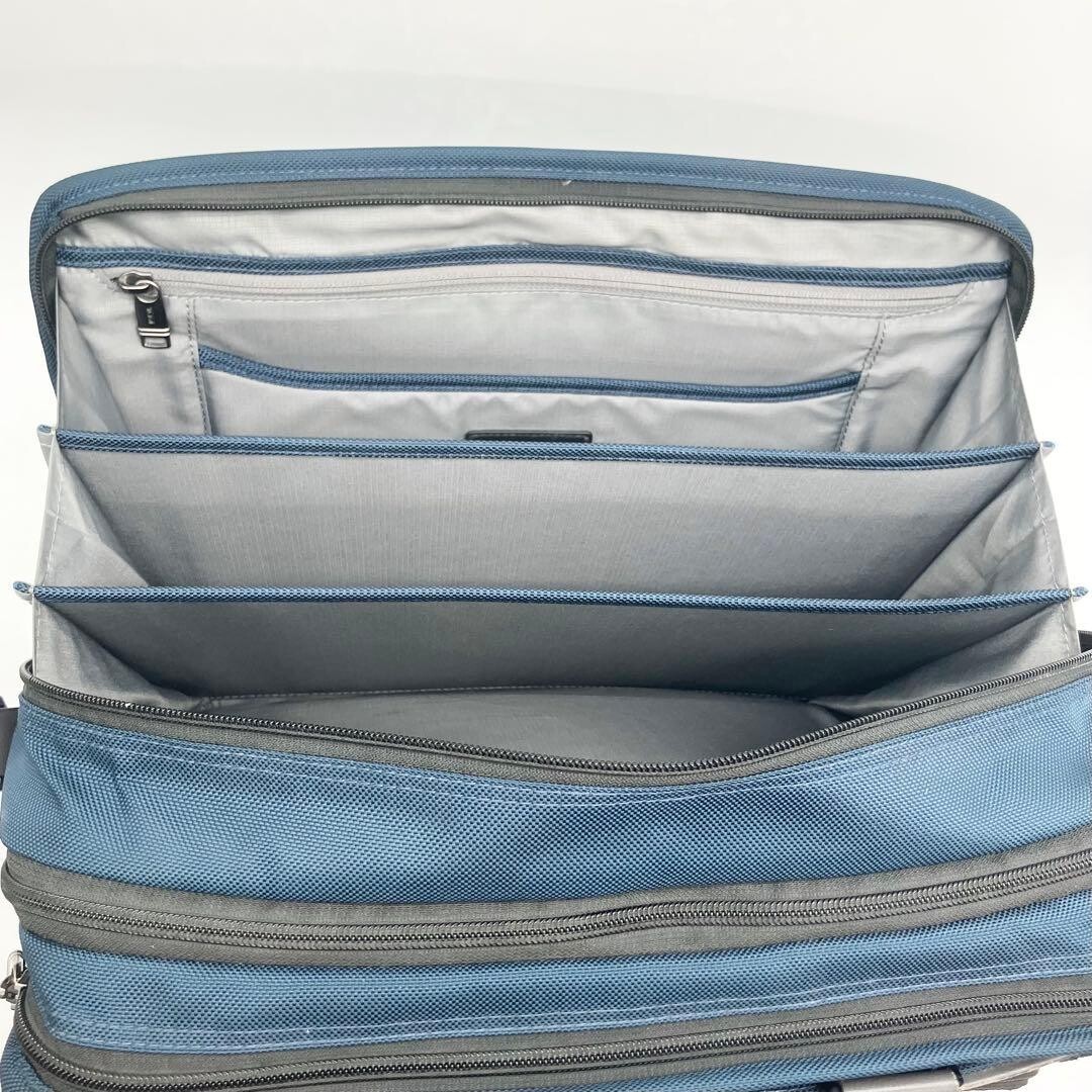 TUMI ALPHA 3 Navy Gray Business Bag 2Way Expandable Shoulder A4 Laptop Auth