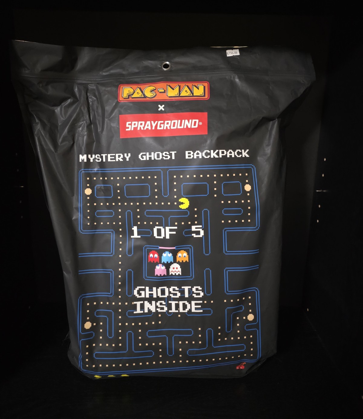 Sprayground Pac-Man Mystery Ghost Graphic Print Backpack New With TAGS