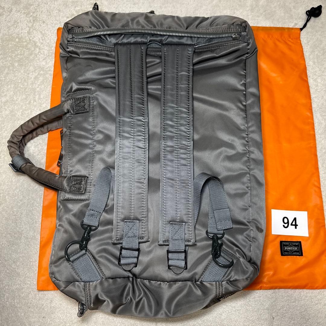 94 Excellent Condition Model Porter Tanker Business Bag 3way Gray 2 Layers