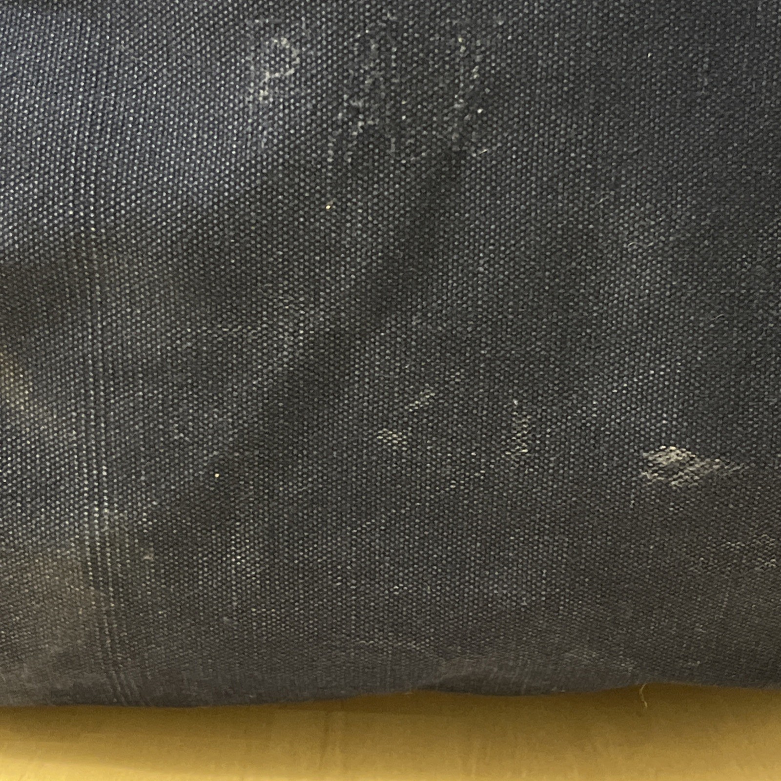 Vintage LANDS END SQUARE RIGGER Navy Blue Canvas Briefcase Laptop Tavel Bag USA