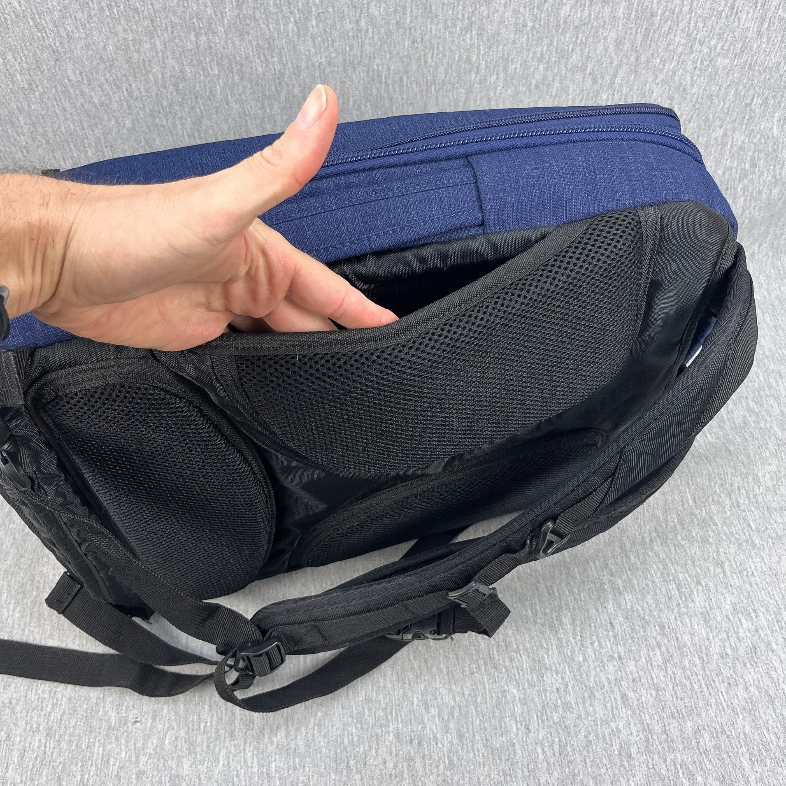 eBags Professional Slim Laptop Backpack Indigo Blue One-Bag Travel Commuter Tech