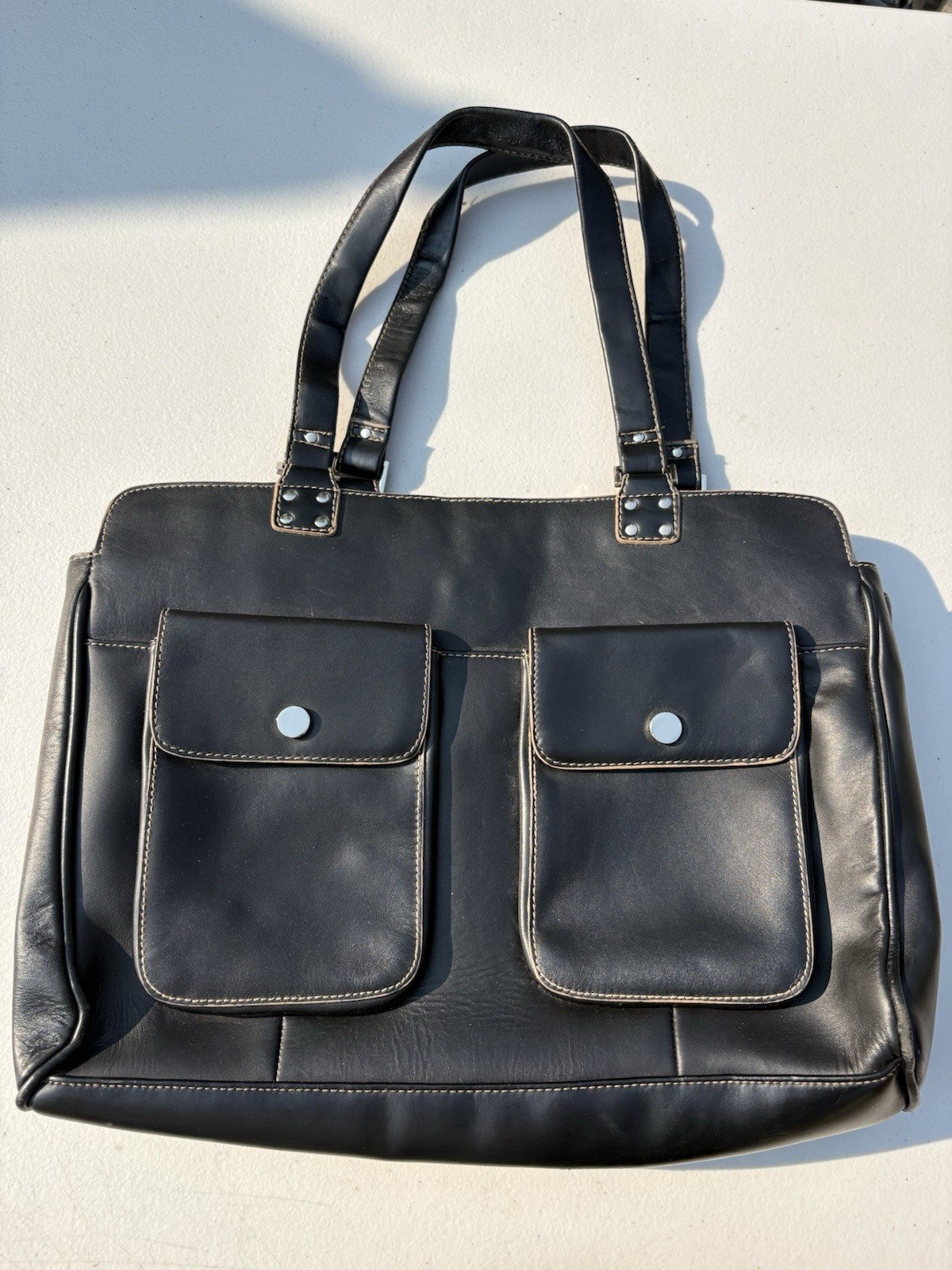 vintage Worthington business briefcase and laptop bag