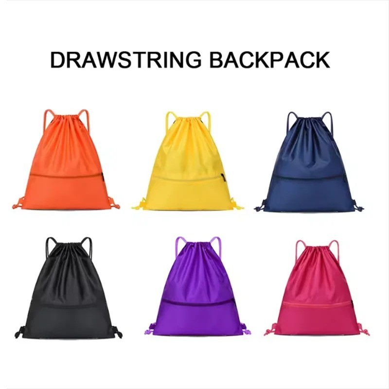 Waterproof Drawstring Bag Gym Bag String Bag Sackpack Cinch Shoulder Backpack US