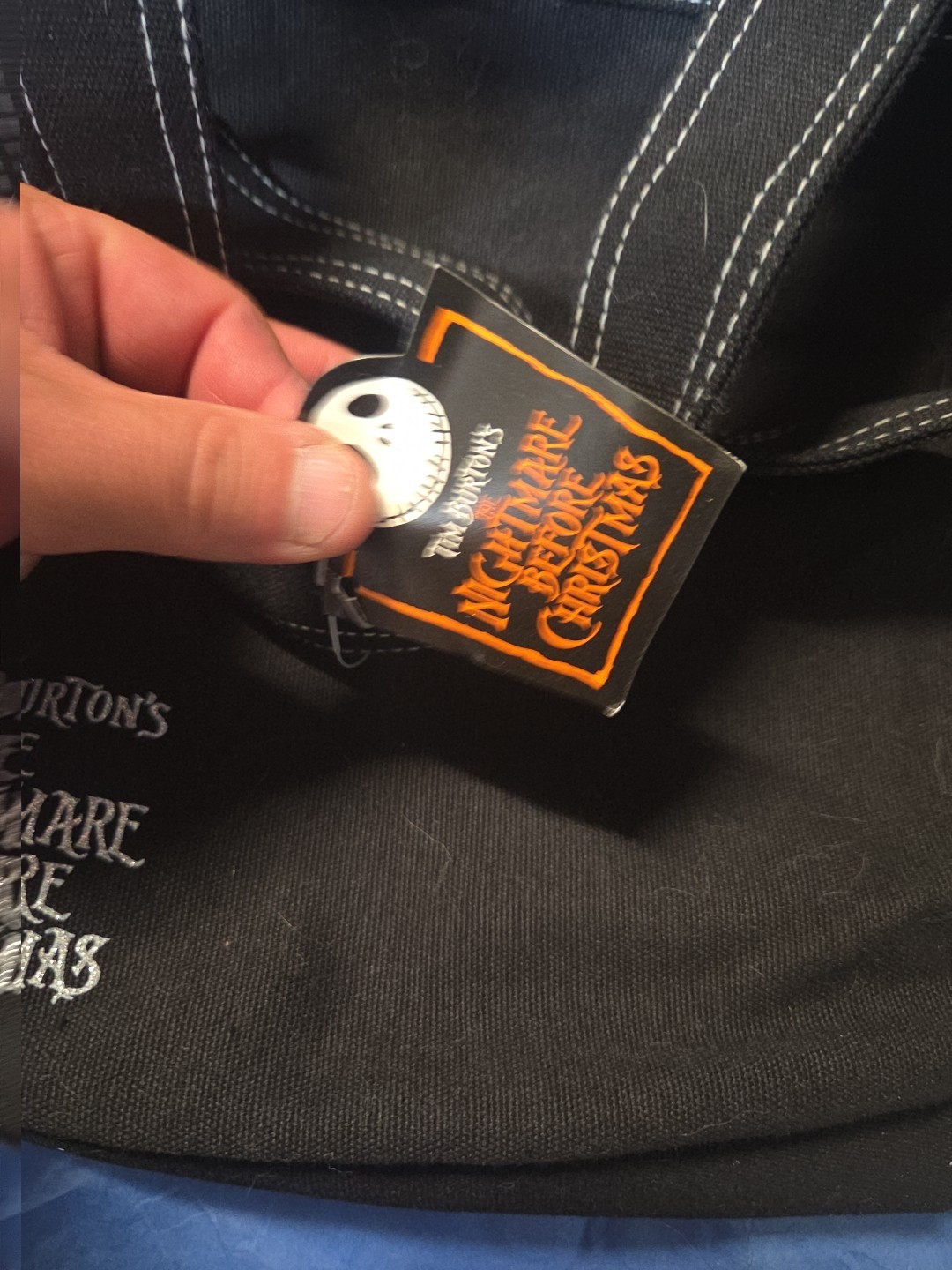 Disney Nightmare Before Christmas Jack Skellington Cloth Purse/bag With Tags!