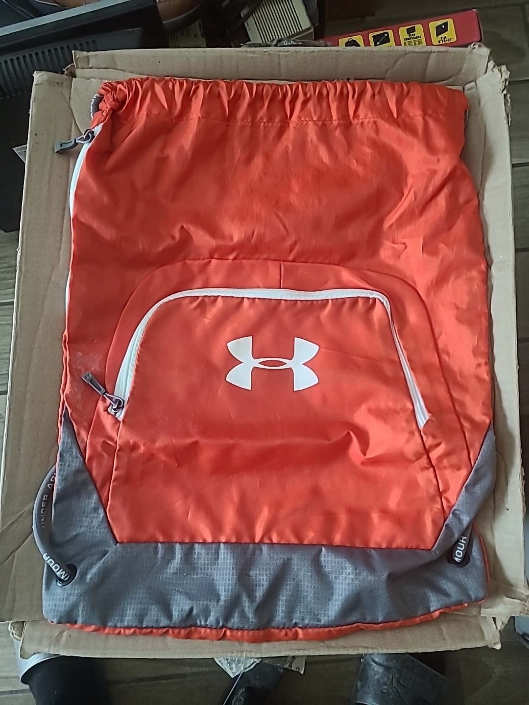 Under Armour Unisex Undeniable Sackpack Backpack Orange/White