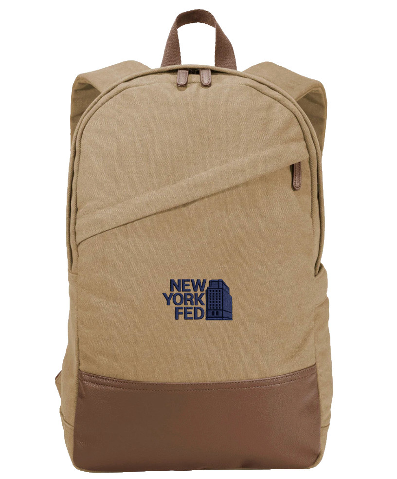 RARE NWT 100% Authentic NY Federal Reserve Central Banker Backpack Gift Beige