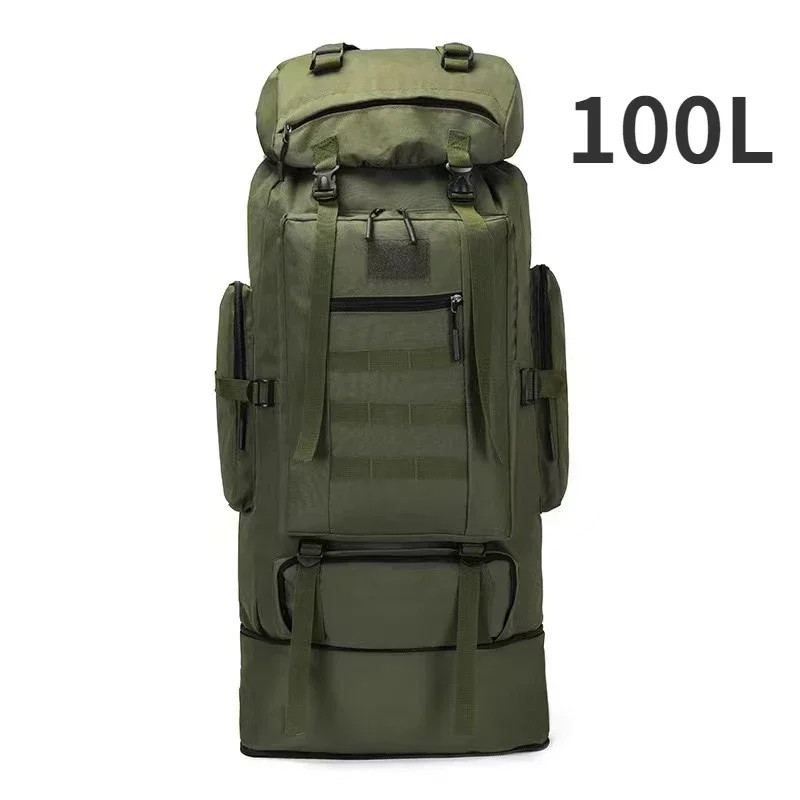 80L–100L Mountaineering Backpack Large Capacity Hiking Camping Travel Outdoor
