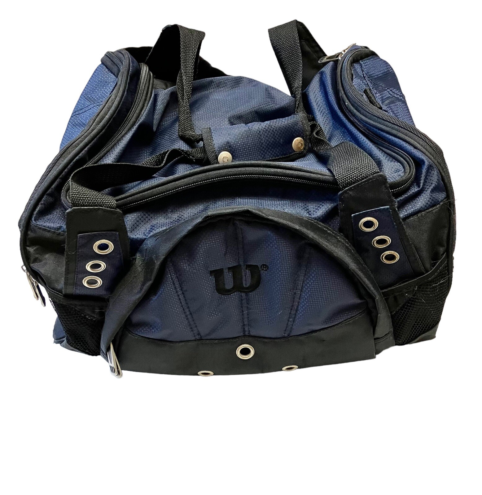 Wilson Duffle Bag Multi Pocket Sport Travel Carry-On Workout Gym 18″ Blue