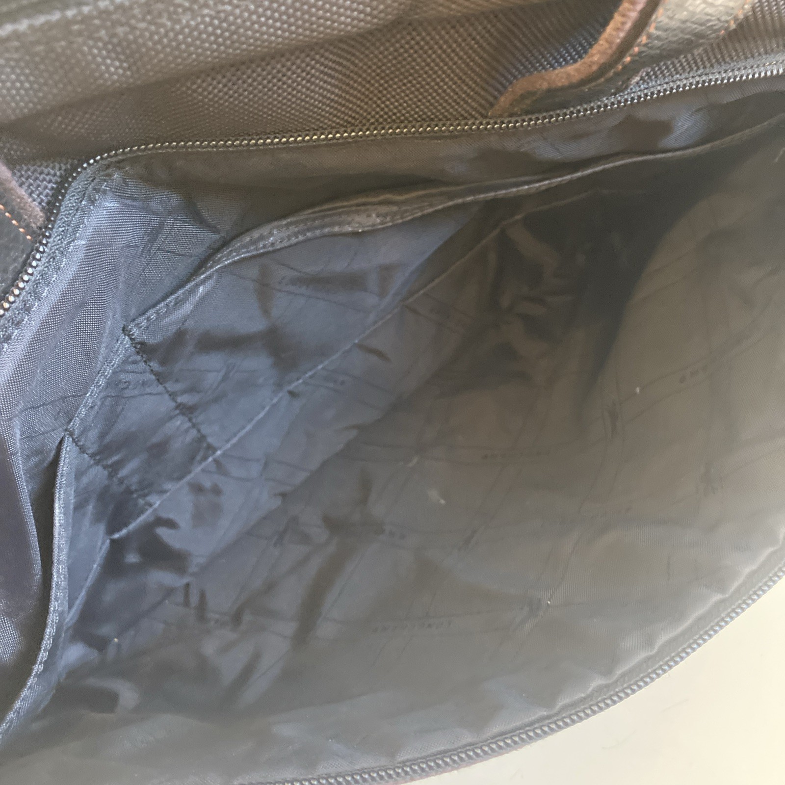 Longchamp Boxford Briefcase Black Brown No Strap