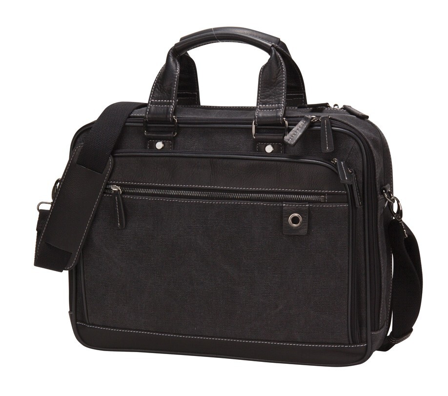 Unisex Heavy Duty Executive Business Canvas Convention Office Computer Briefcase