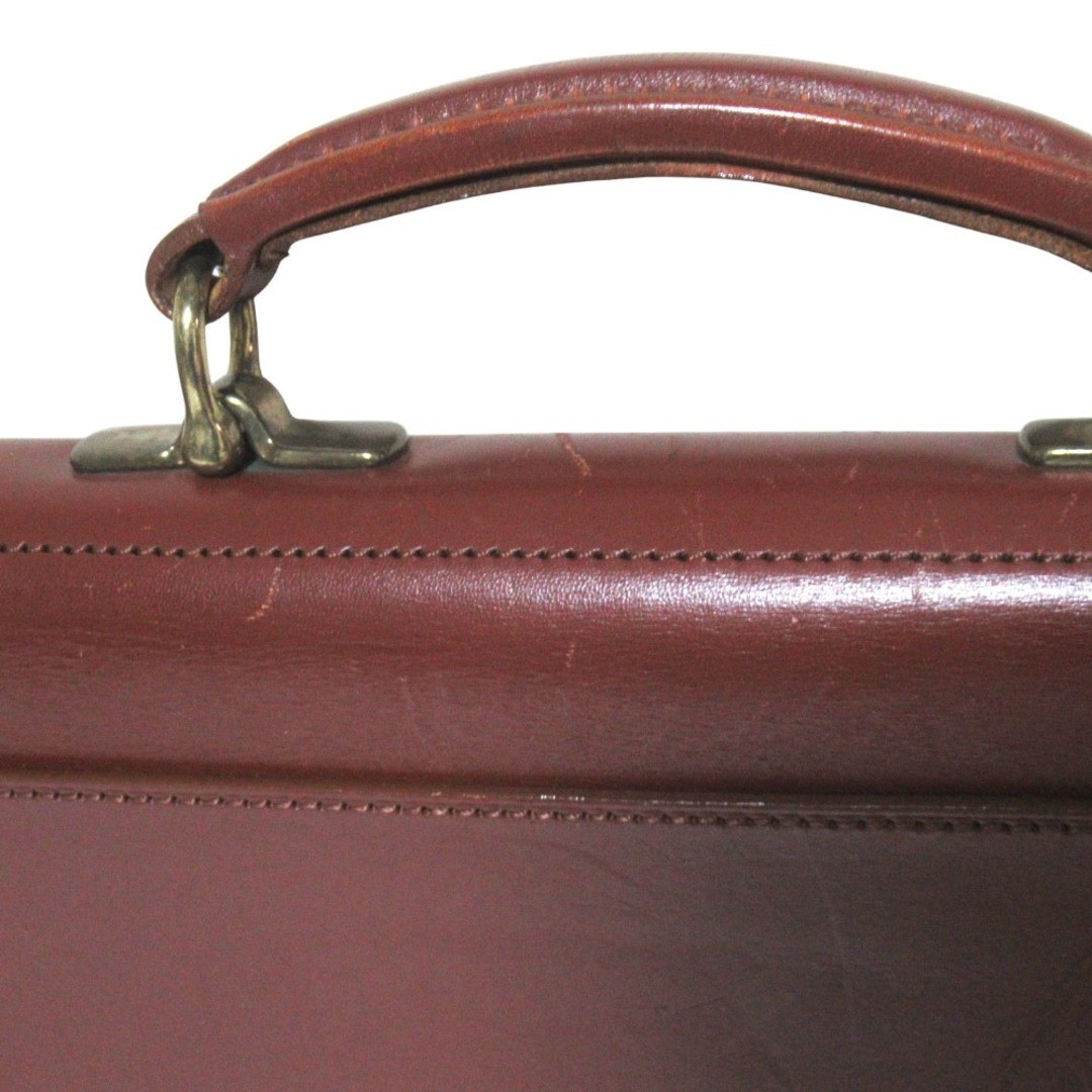 PORTER Briefcase Brown All leather Men Handbag Good condition Lock type