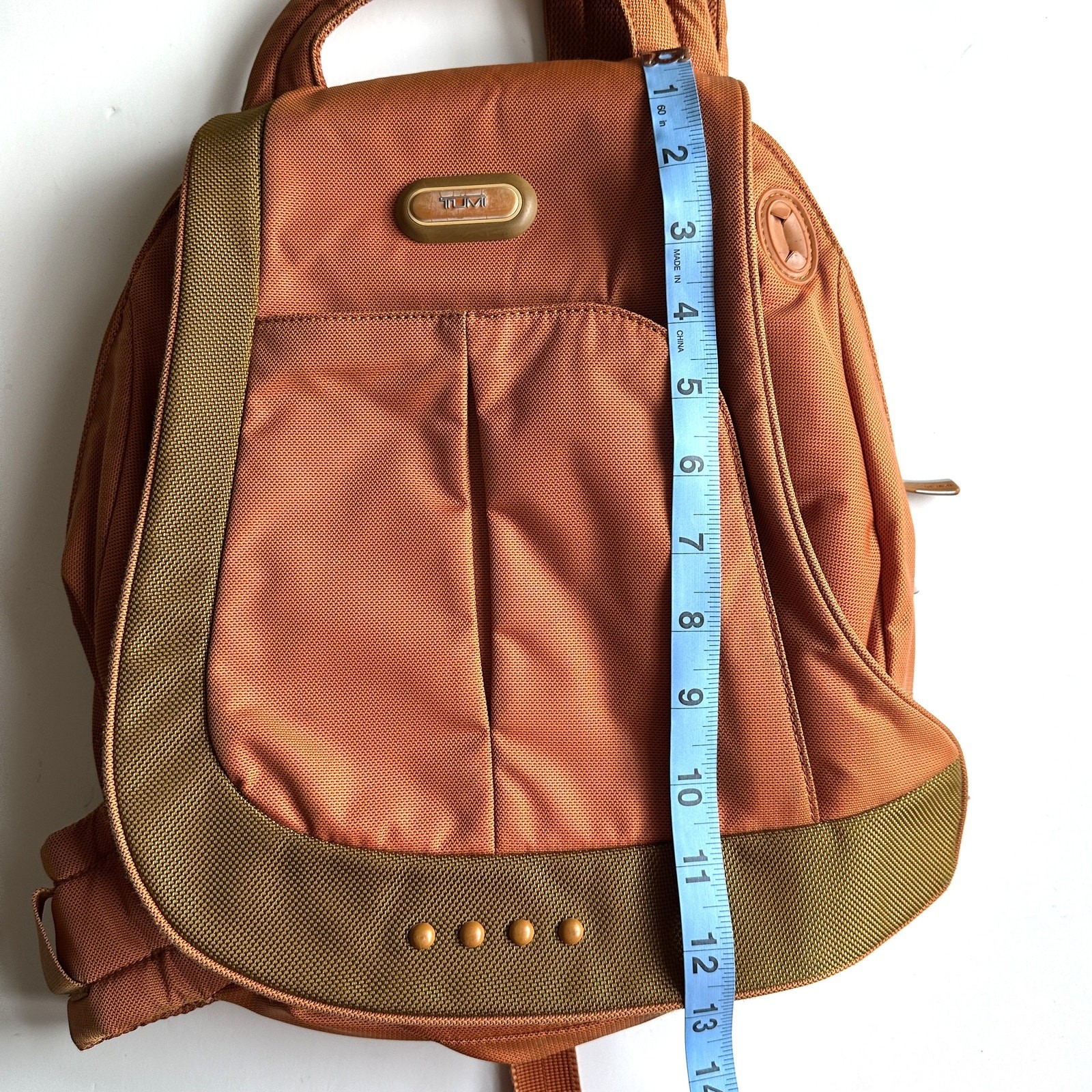 TUMI T-Tech University Convertible Sling Bag Backpack Burnt Orange Nylon Gorp
