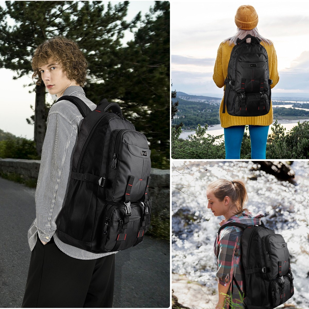 Travel Backpack Waterproof Large Capacity Multi-Pocket Outdoor Climbing Backpack