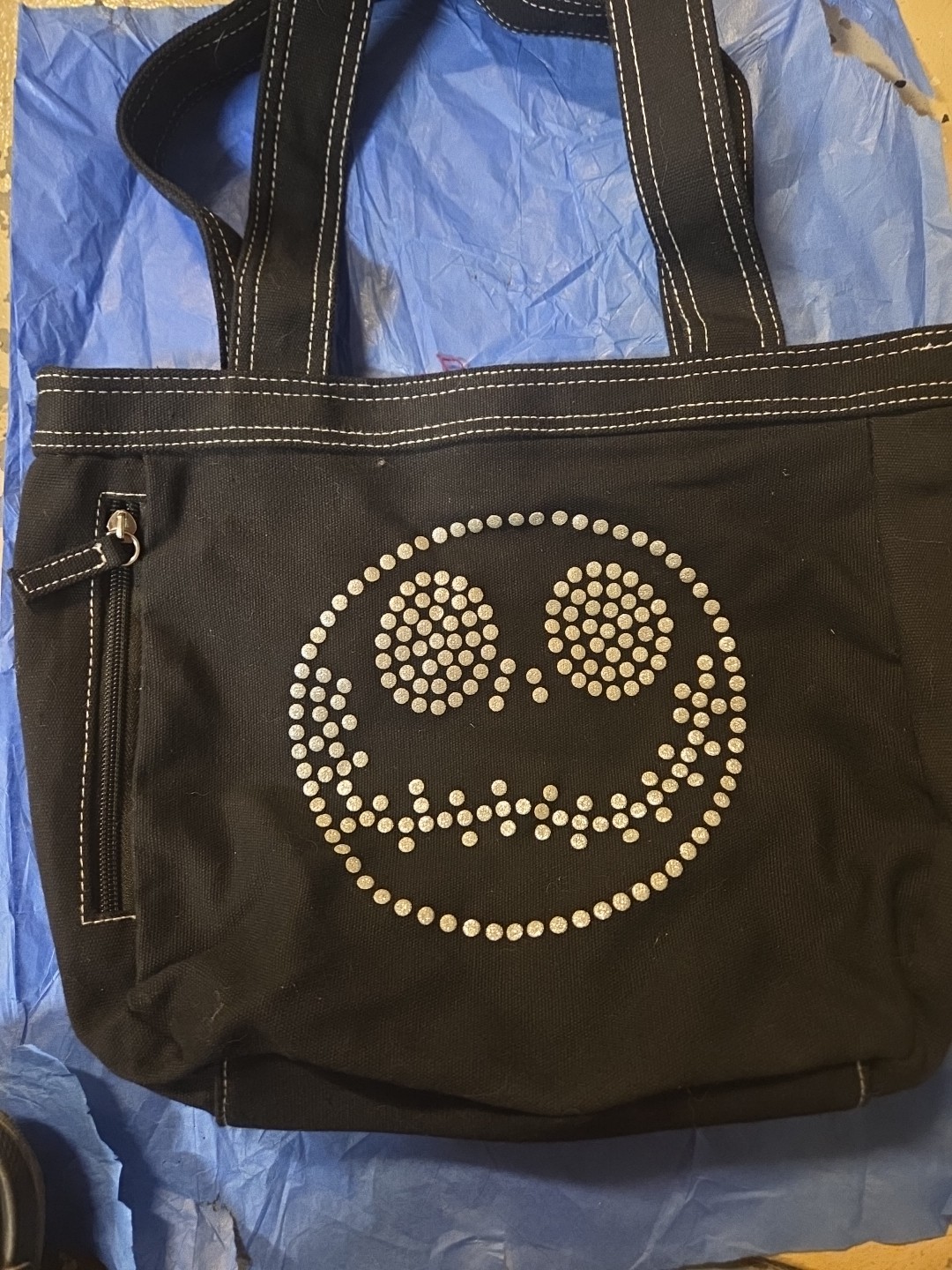 Disney Nightmare Before Christmas Jack Skellington Cloth Purse/bag With Tags!