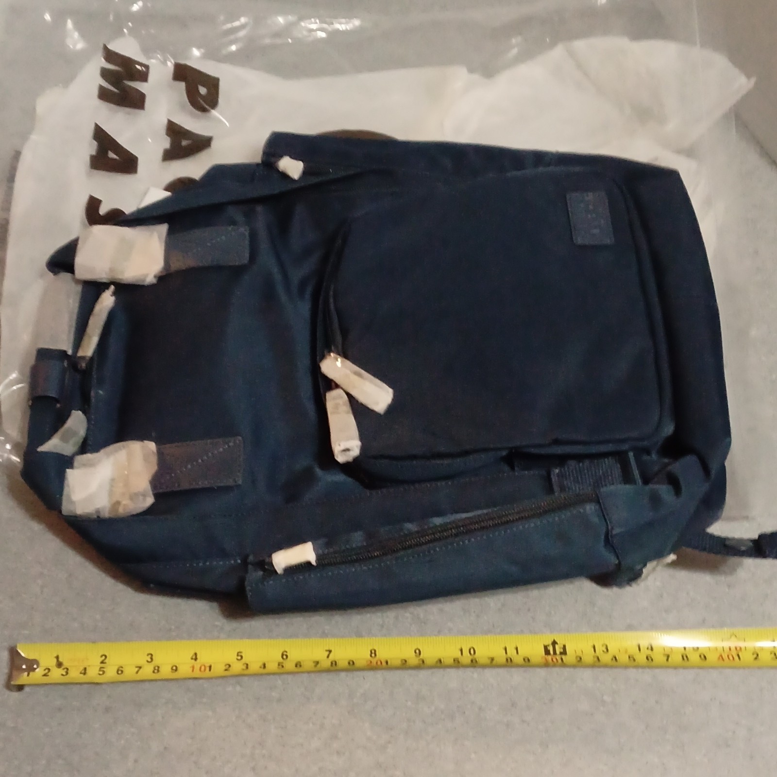 Pacific Mason Prussian Blue Backpack Medium Zip Solid w/ Pockets Casual Travel