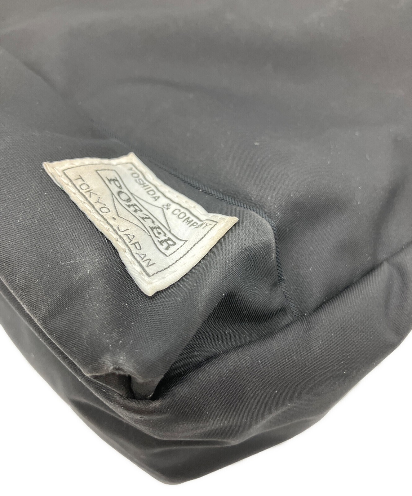 PORTER Mini Tote Bag Black Inner pockets x4 Authentic From Japan
