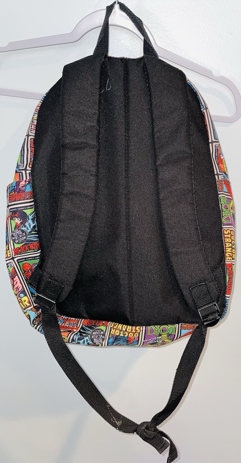 MARVEL SUPERHERO BACKPACK BLACK PANTHER DR. STRANGE DAREDEVIL IRONMAN 15″ [G4]