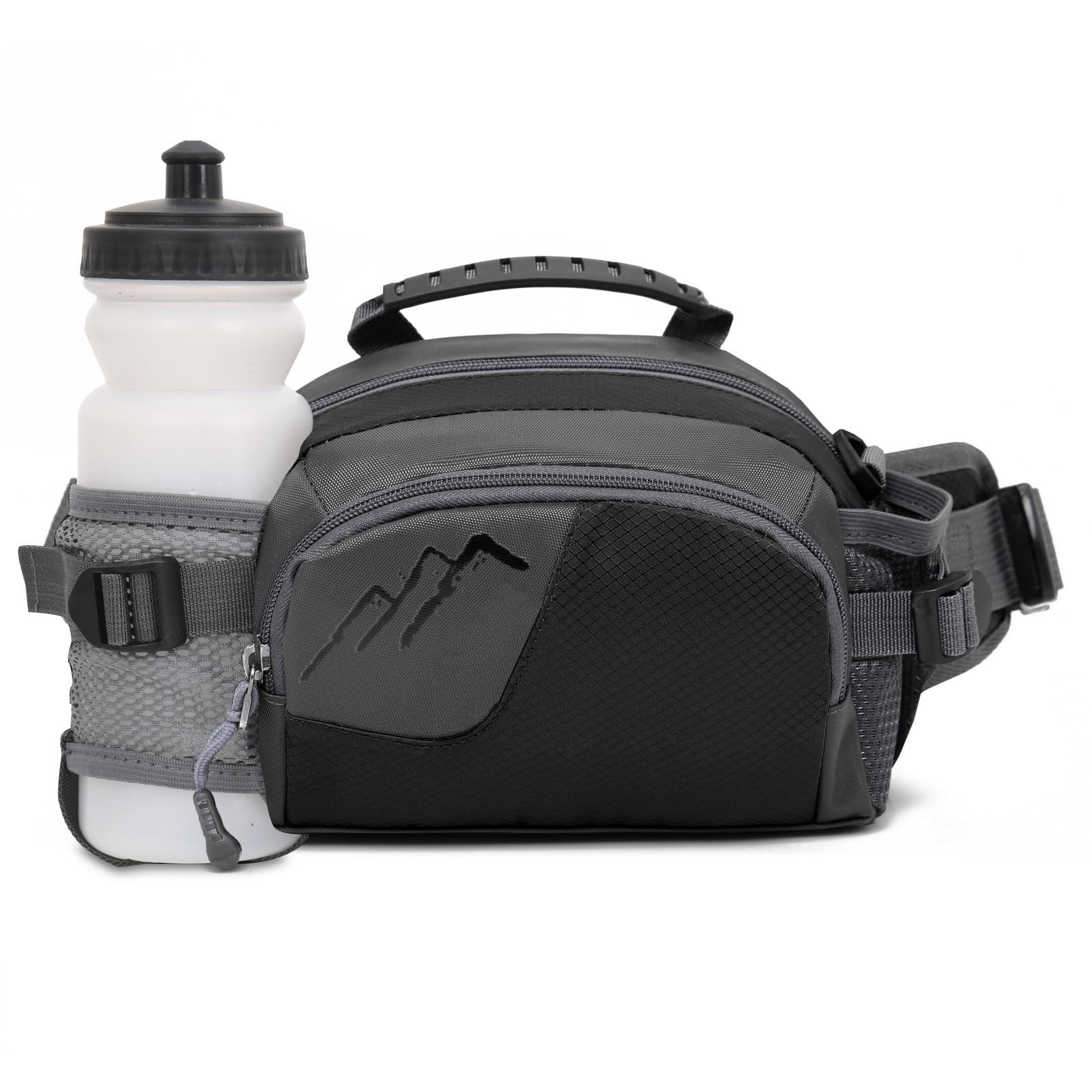 Crossbody Fanny Pack Water Resistant Waist Bag 4 Zipper Pocket Adjustable