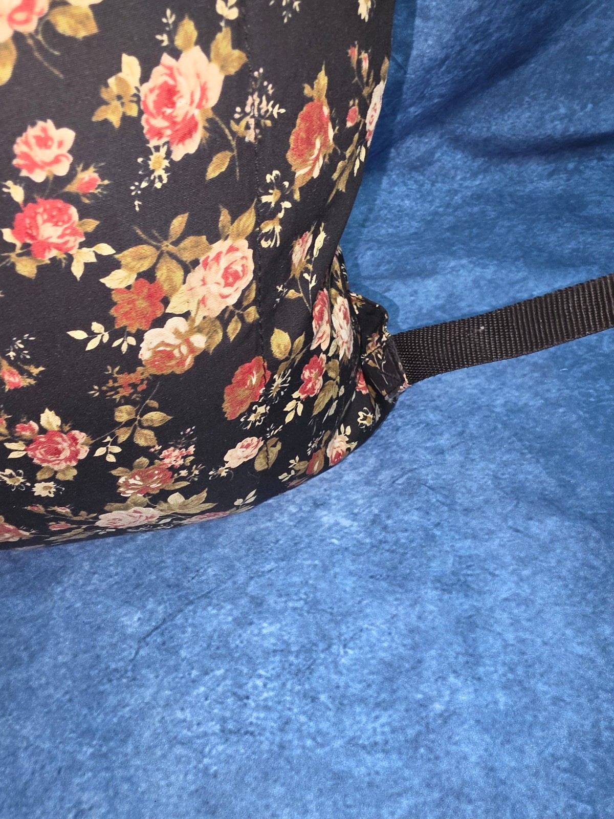 Vans Realm Backpack Black Rose Smoke Floral Off The Wall Bookbag School Laptop
