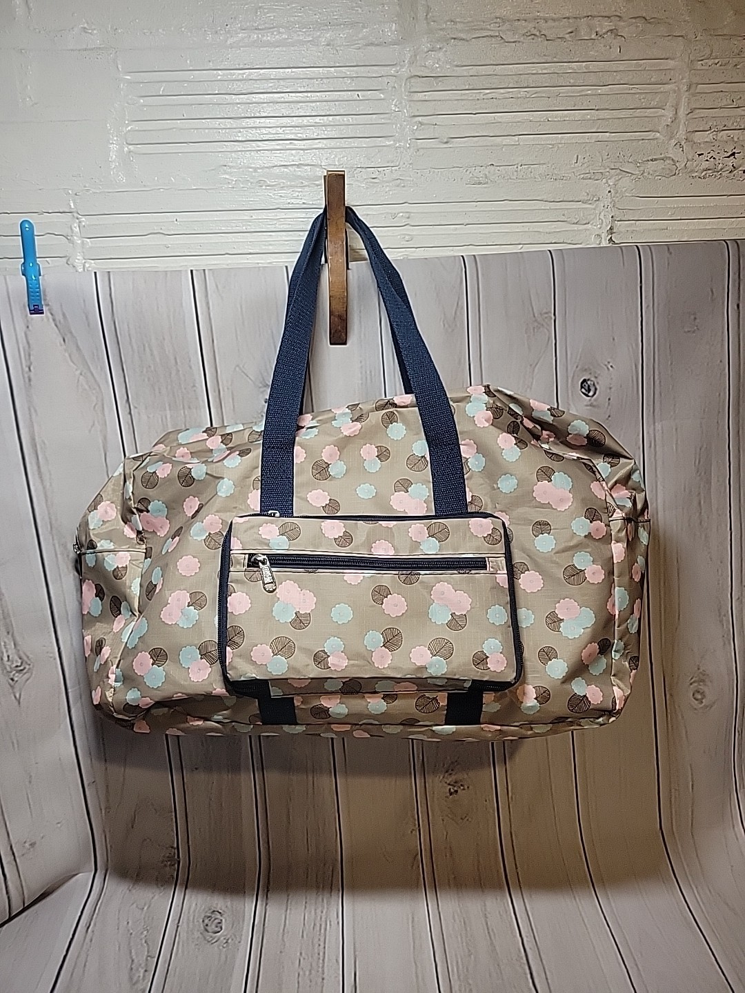 F.FETIVIN Weekender Bag Carry On Bag Travel Duffel Bag Overnight Floral Multi